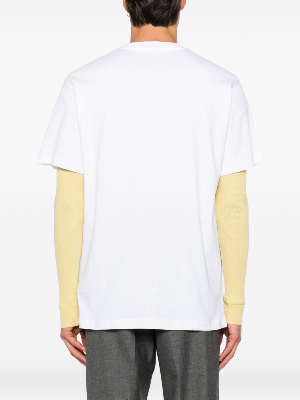 Moschino Relaxed Fit Short-Sleeve T-shirt with Graphic Goose Print Wit