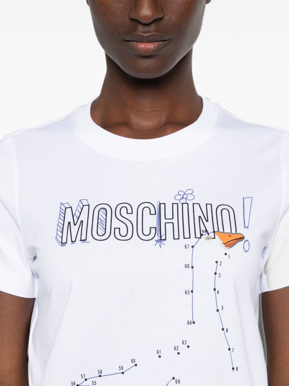 Moschino Top Multi White Wit