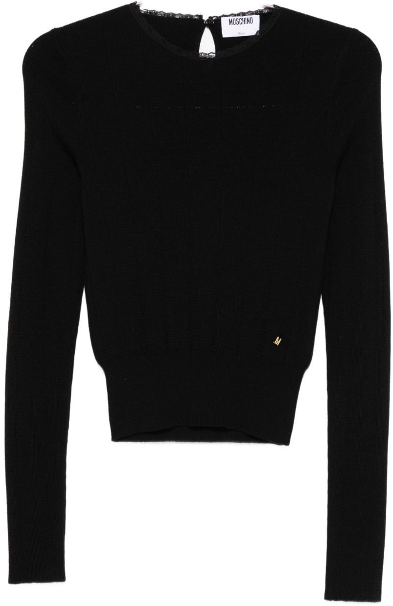 Moschino Sweaters Black Zwart