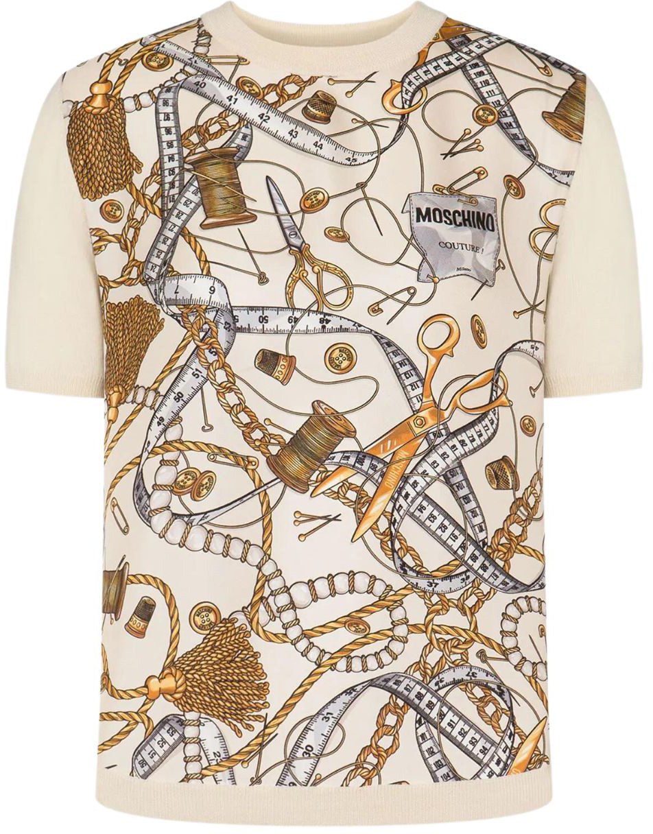 Moschino Moschino Maglie Avorio Beige