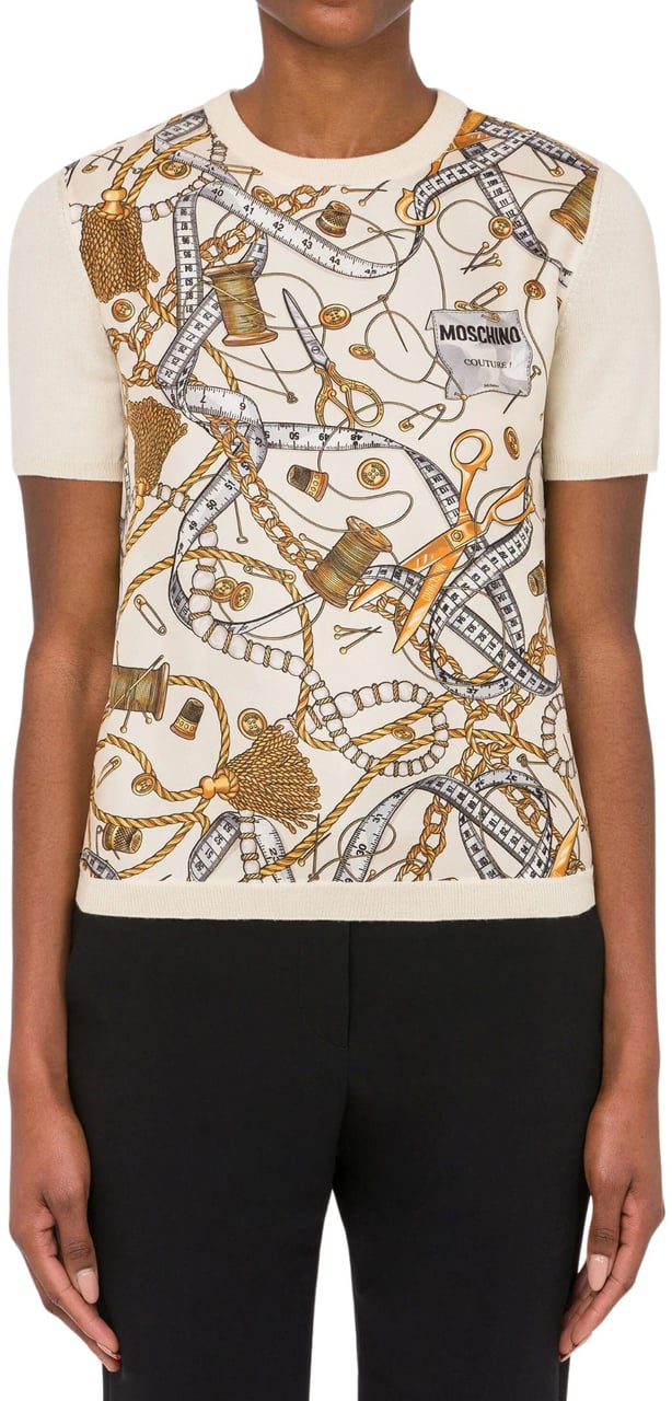 Moschino Moschino Maglie Avorio Beige