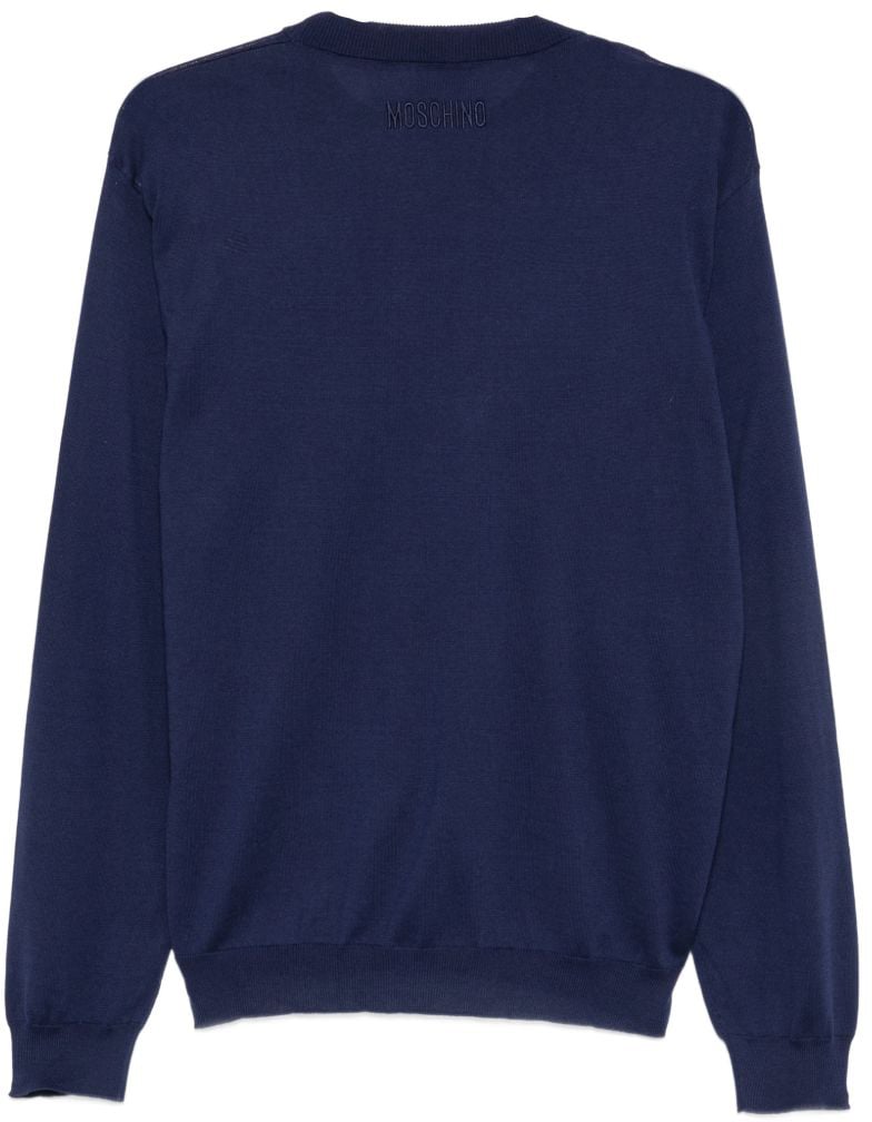 Moschino Sweaters Blue Navy