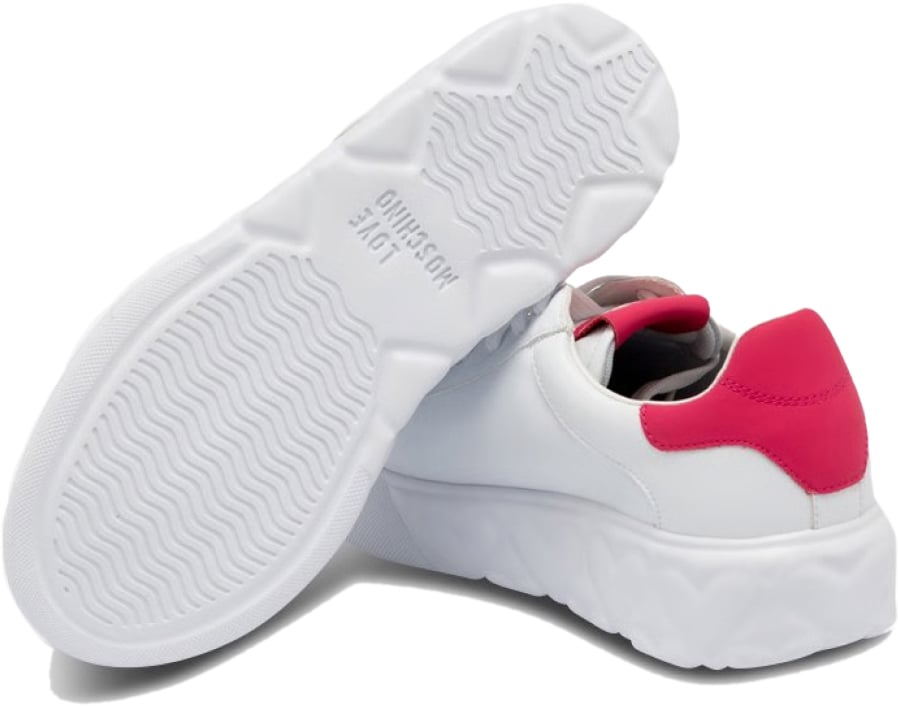 Moschino Heart 45 Logo Sneakers Wit