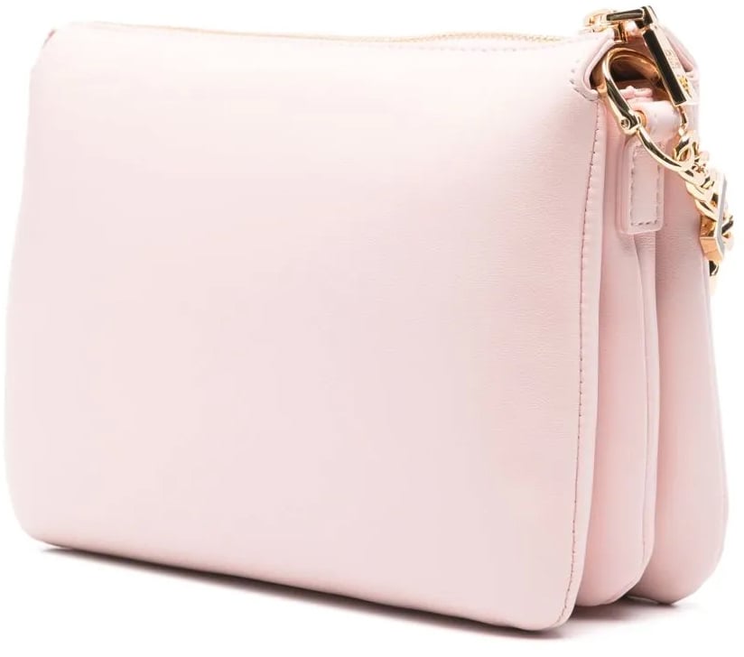 Moschino Chain Link Logo Shoulder Bag Roze