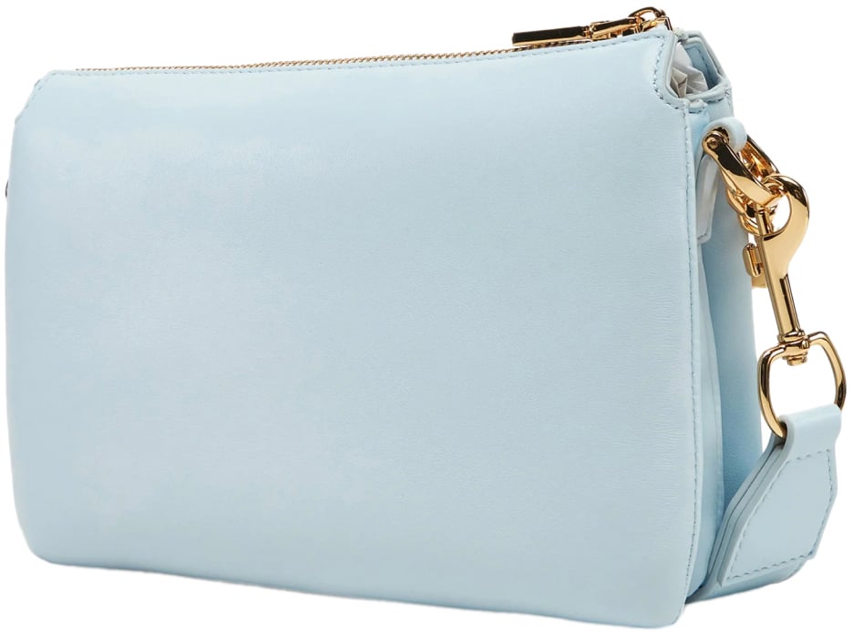 Moschino Chain Link Logo Shoulder Bag Blauw