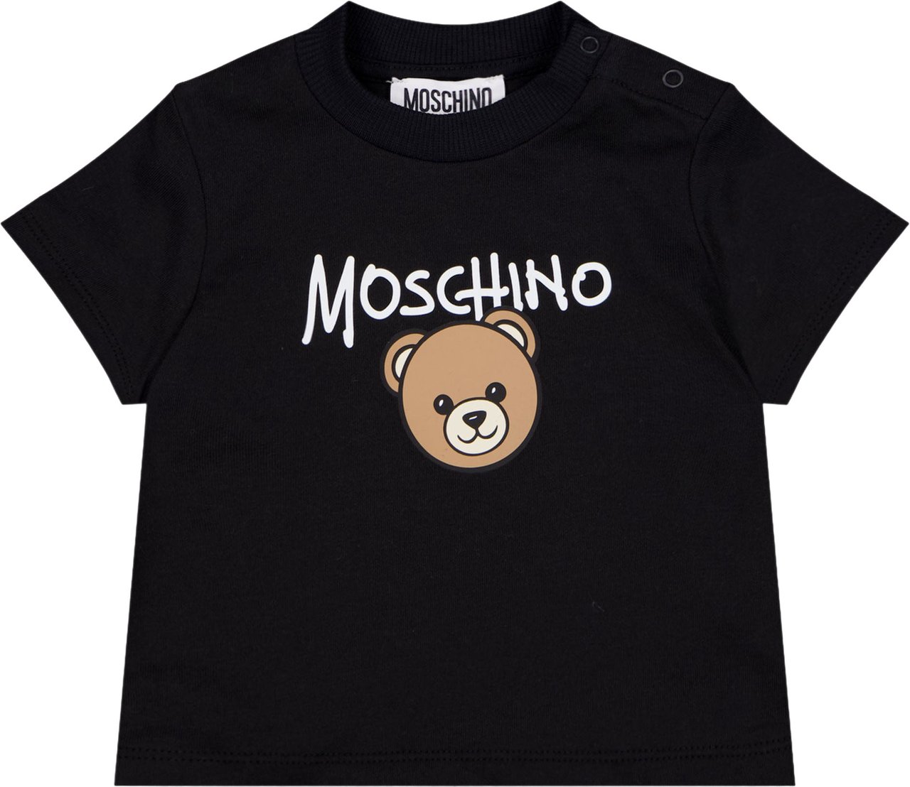 Moschino Baby Unisex T-Shirt In Zwart Zwart
