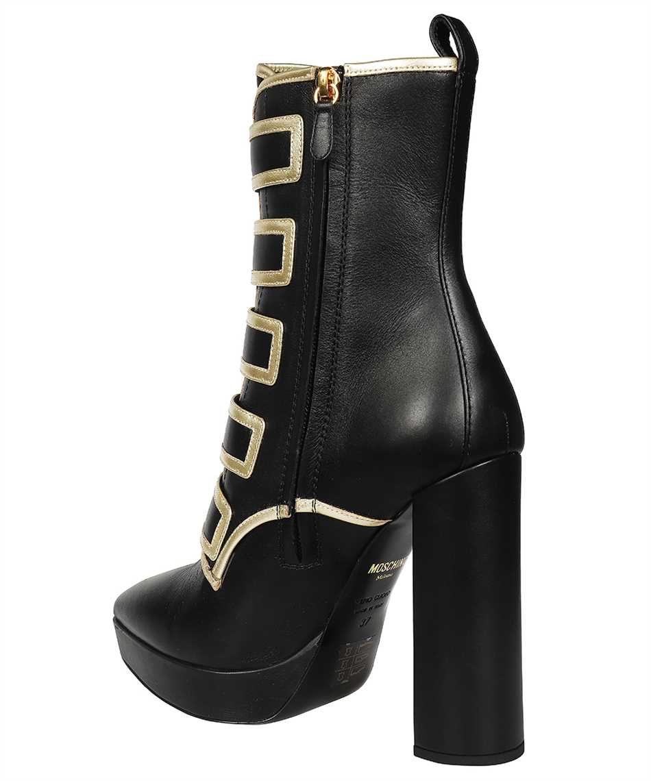 Moschino Leather ankle boots Zwart
