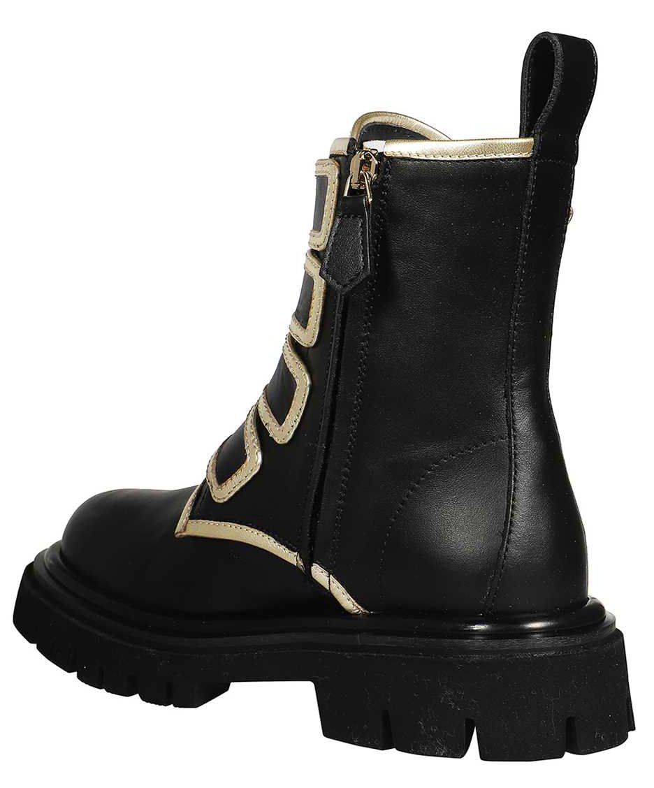 Moschino Leather ankle boots Zwart