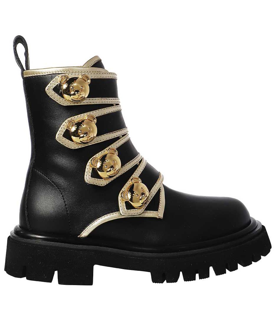 Moschino Leather ankle boots Zwart