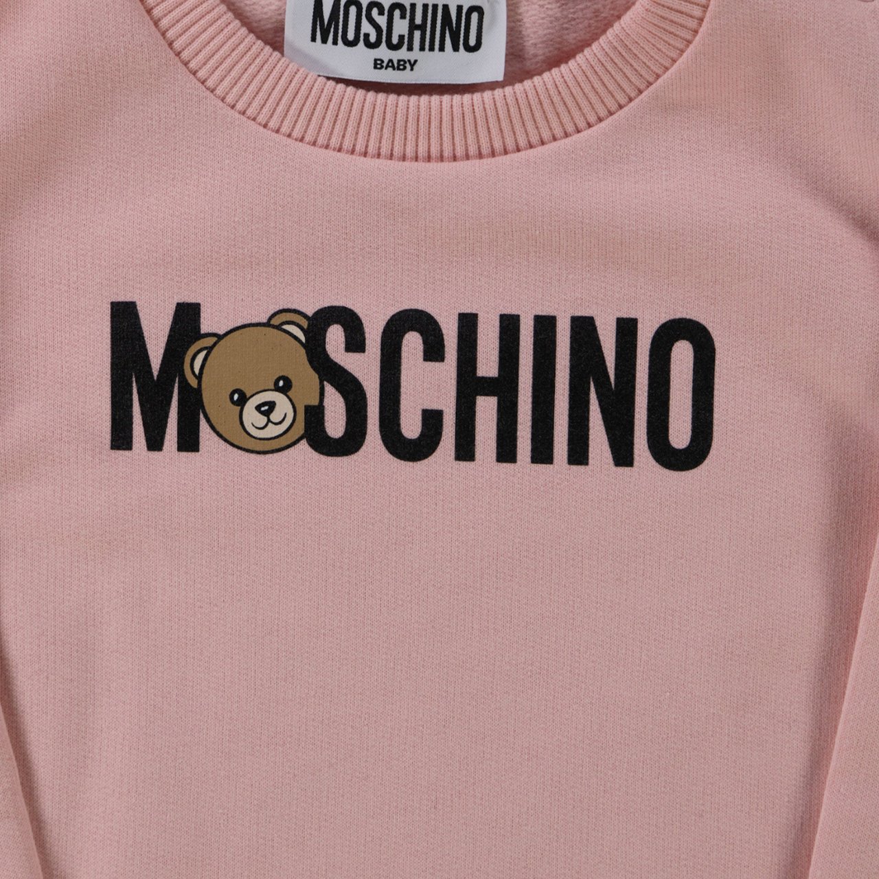 Moschino Moschino Baby Meisjes Jurk In Licht Roze Roze