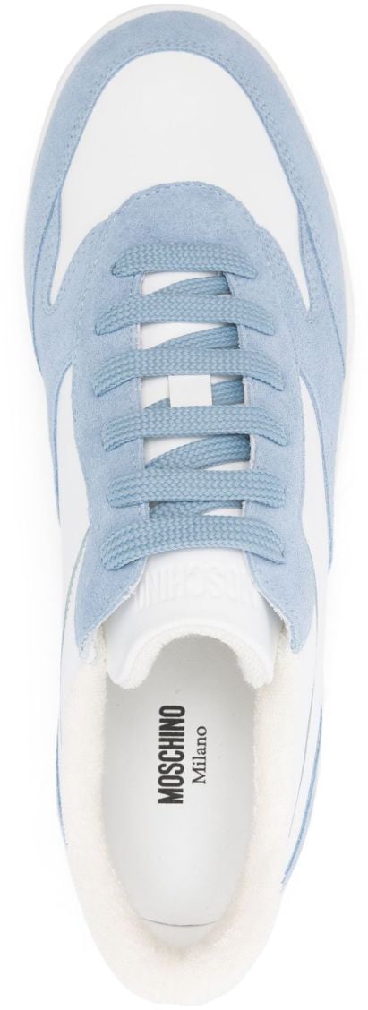 Moschino Sneakers Light Blue/White Lichtblauw
