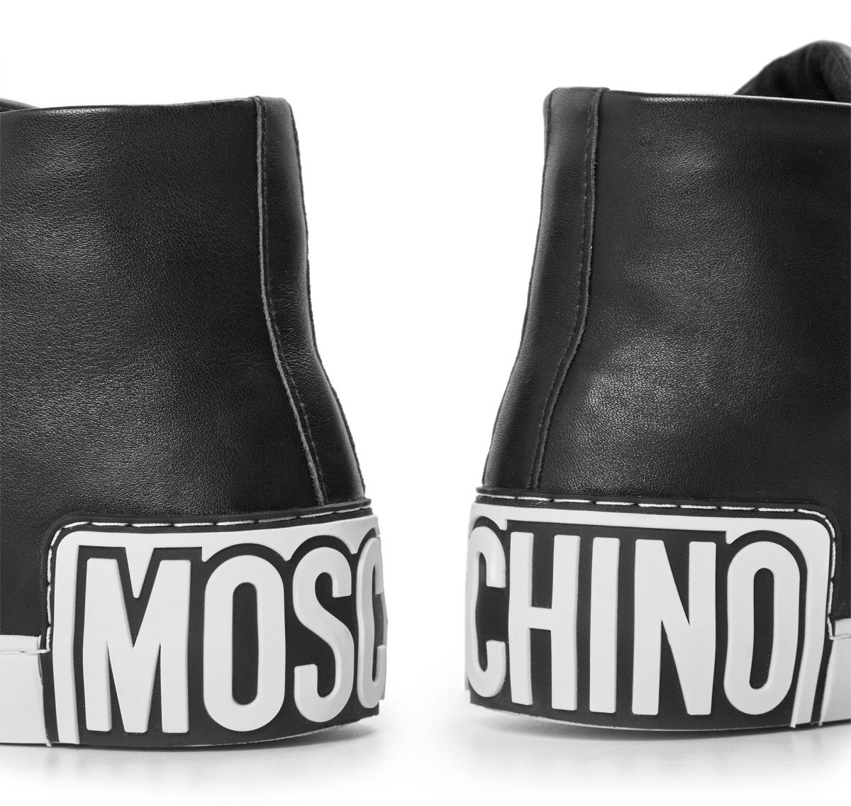 Moschino Vulc 25 Logo Mid-top Sneakers Zwart