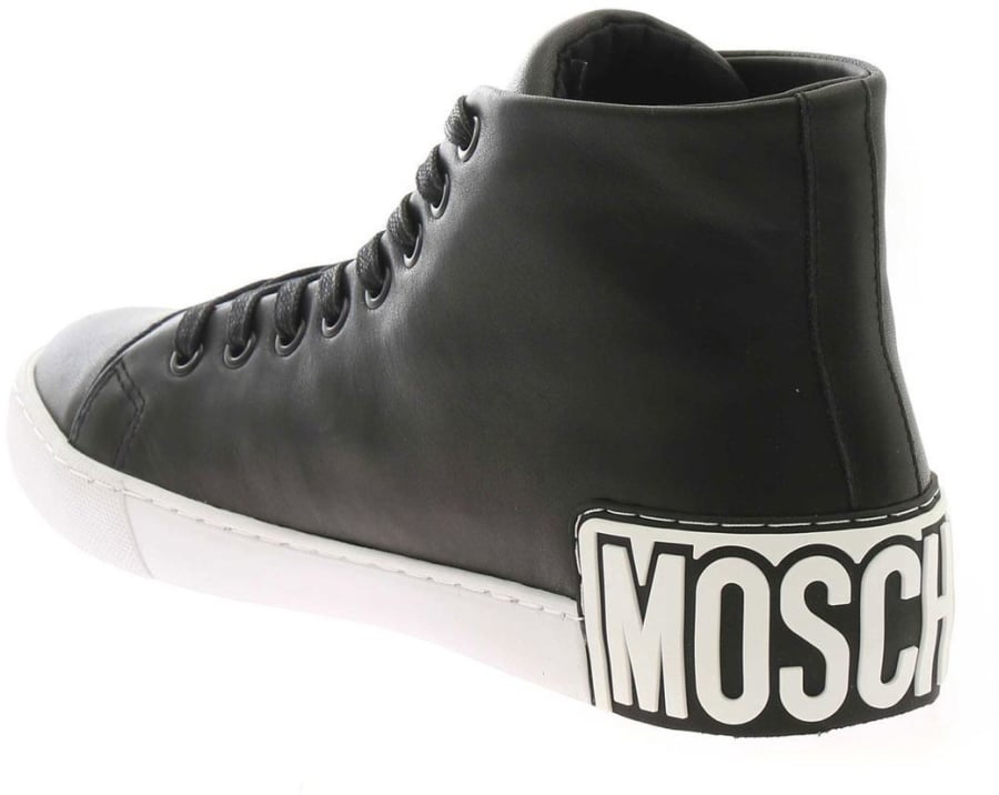 Moschino Vulc 25 Logo Mid-top Sneakers Zwart