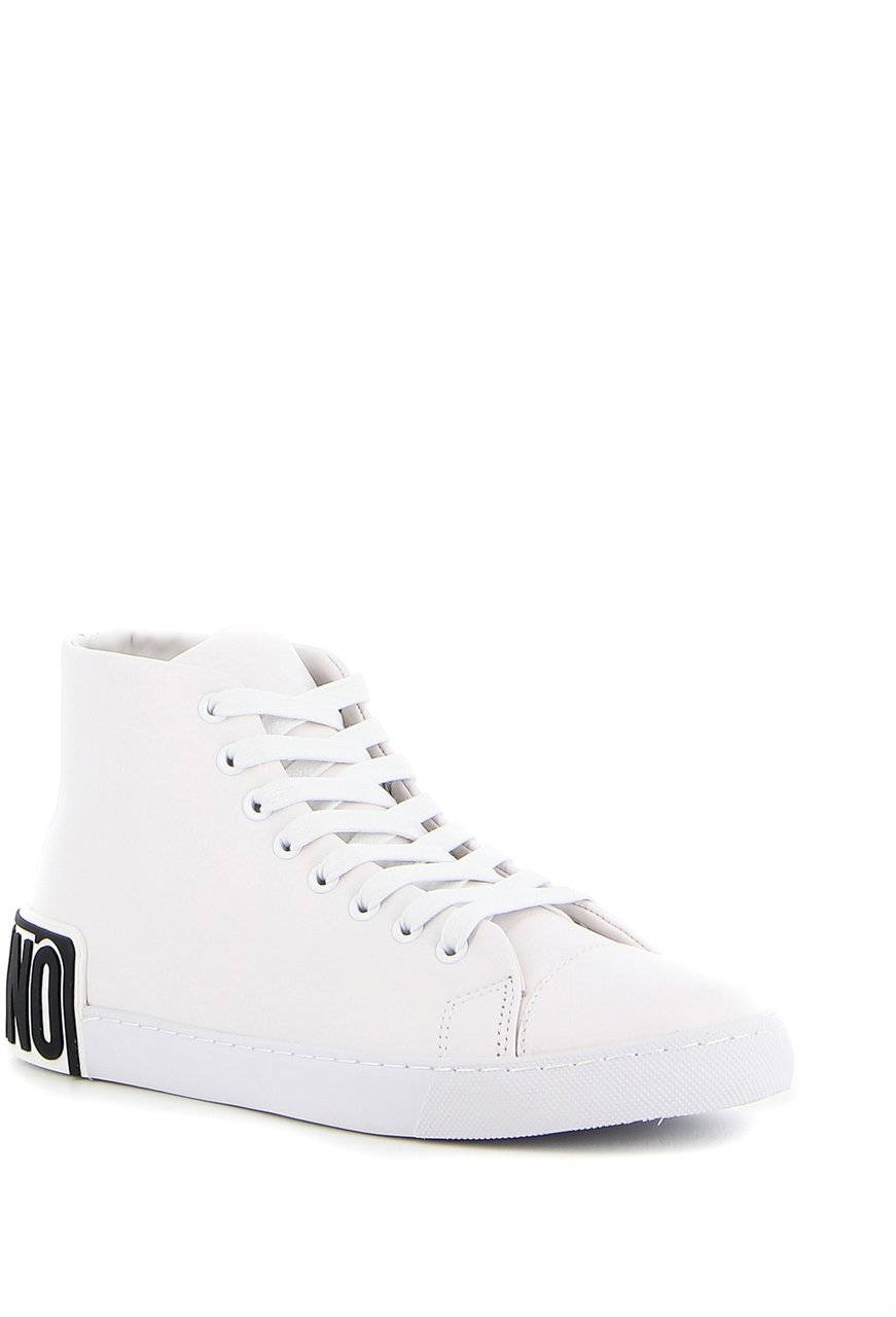 Moschino Vulc 25 Logo Mid-top Sneakers Wit
