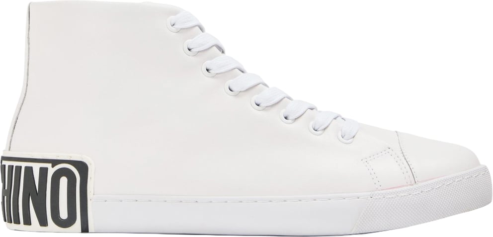 Moschino Vulc 25 Logo Mid-top Sneakers Wit
