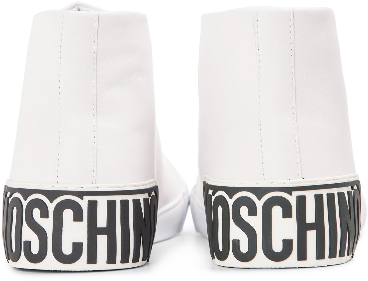Moschino Vulc 25 Logo Mid-top Sneakers Wit