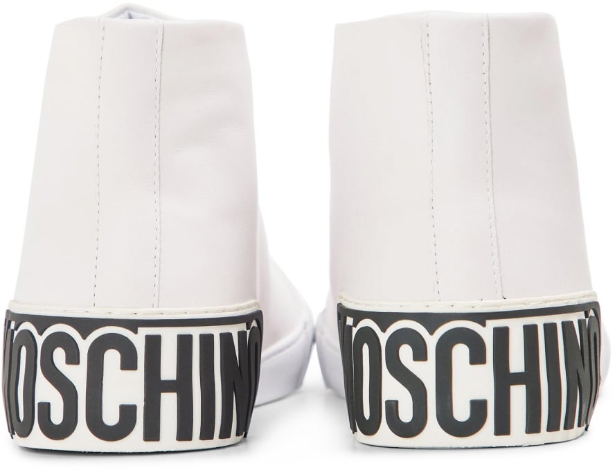 Moschino Vulc 25 Logo Mid-top Sneakers Wit