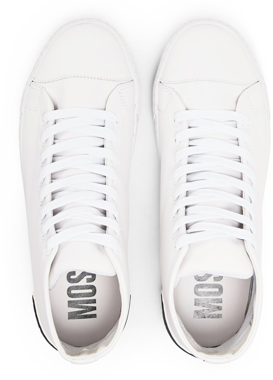 Moschino Vulc 25 Logo Mid-top Sneakers Wit