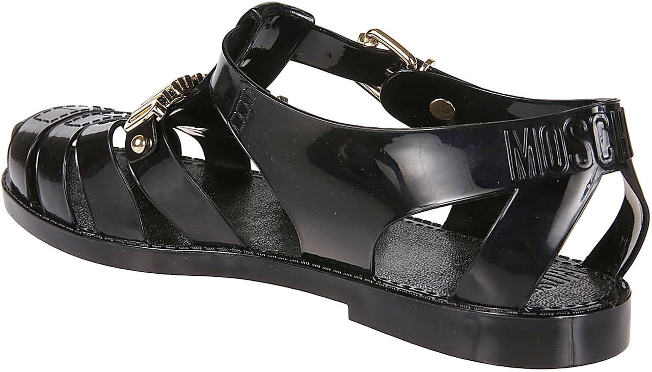 Moschino Jelly15 Sandals Black Zwart