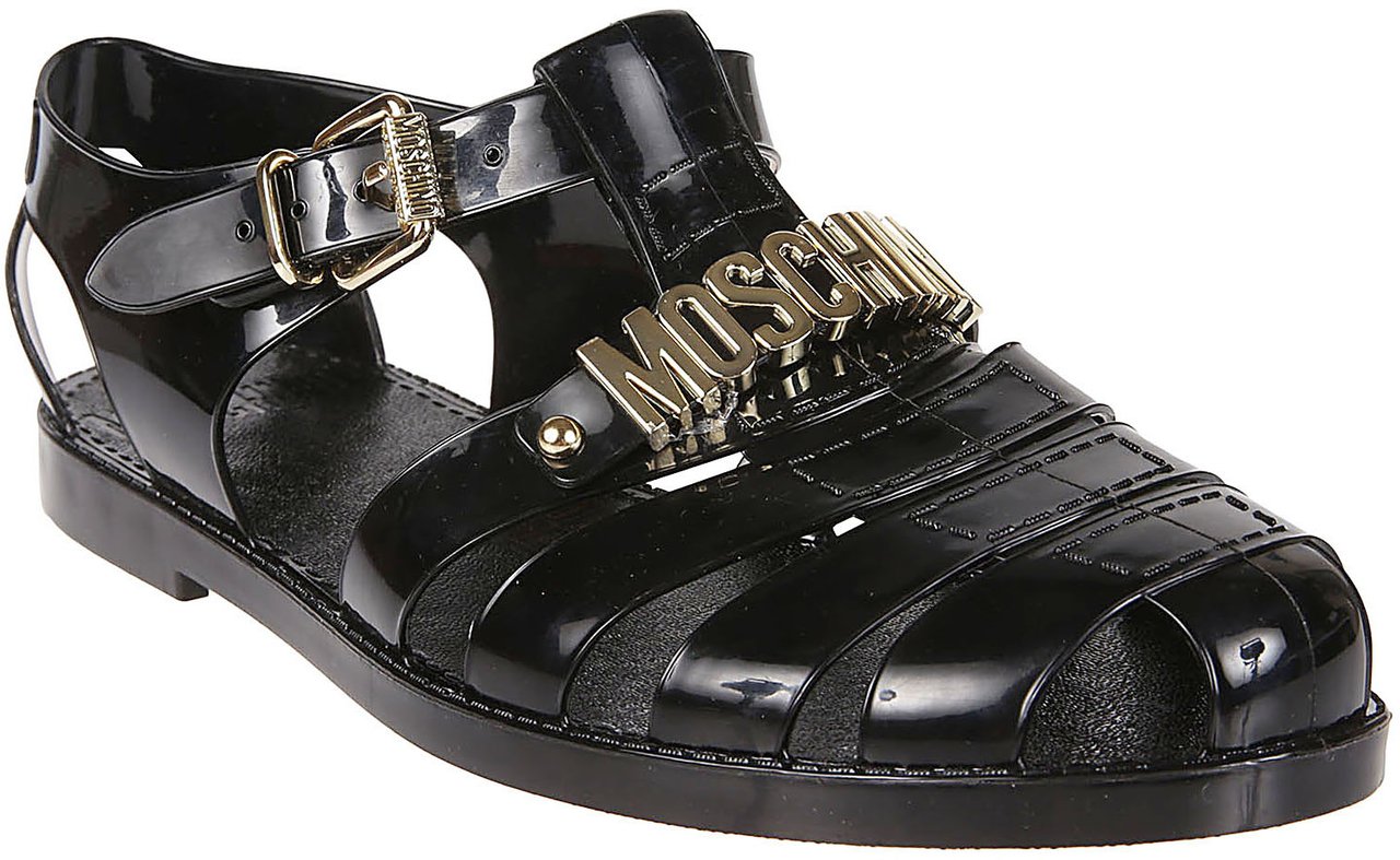 Moschino Jelly15 Sandals Black Zwart