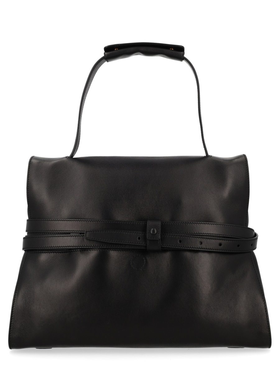 Moschino Tie Me Medium Buckle Handbag Zwart