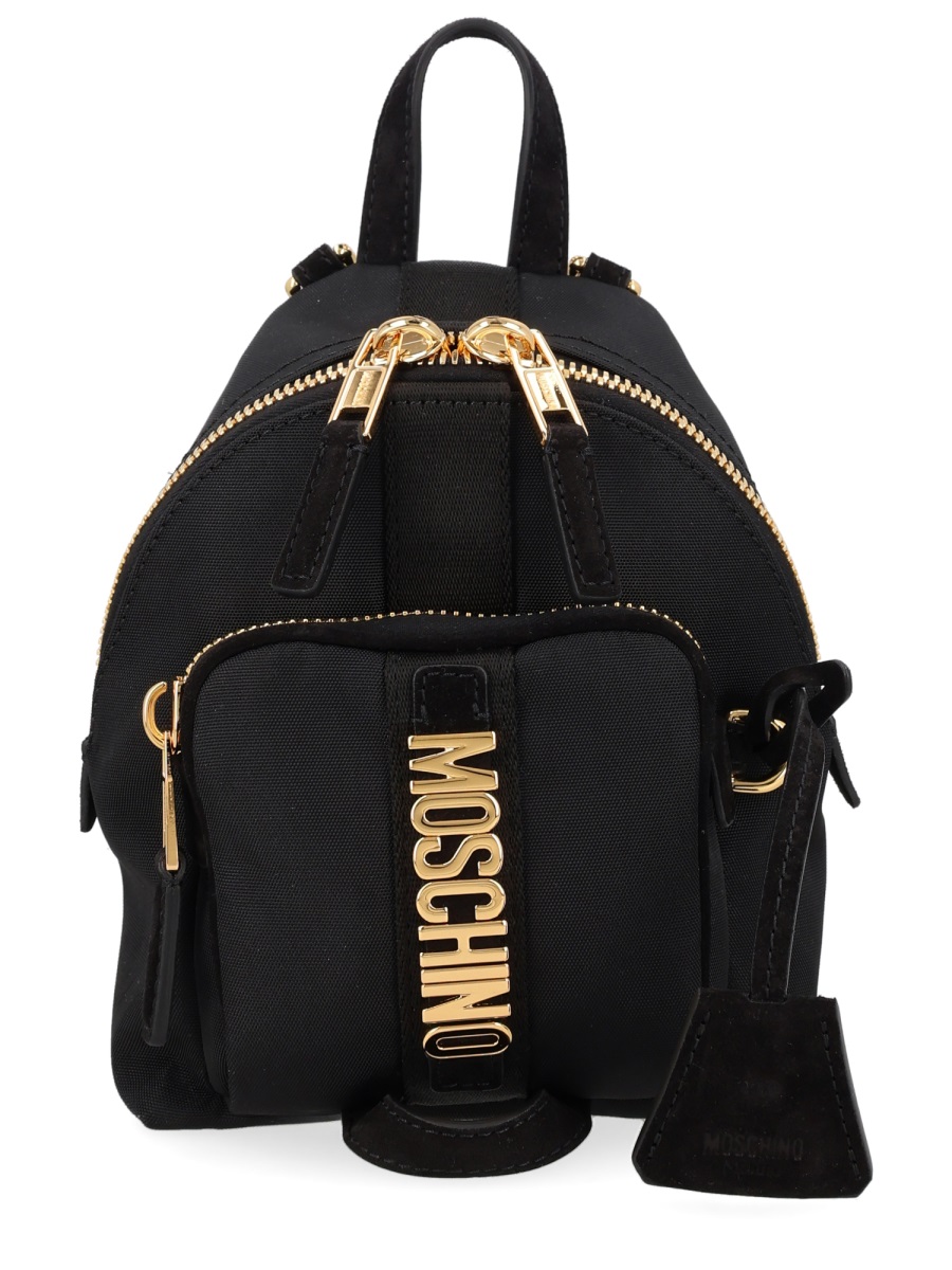 Moschino Carry Me Compact Rounded Backpack Zwart
