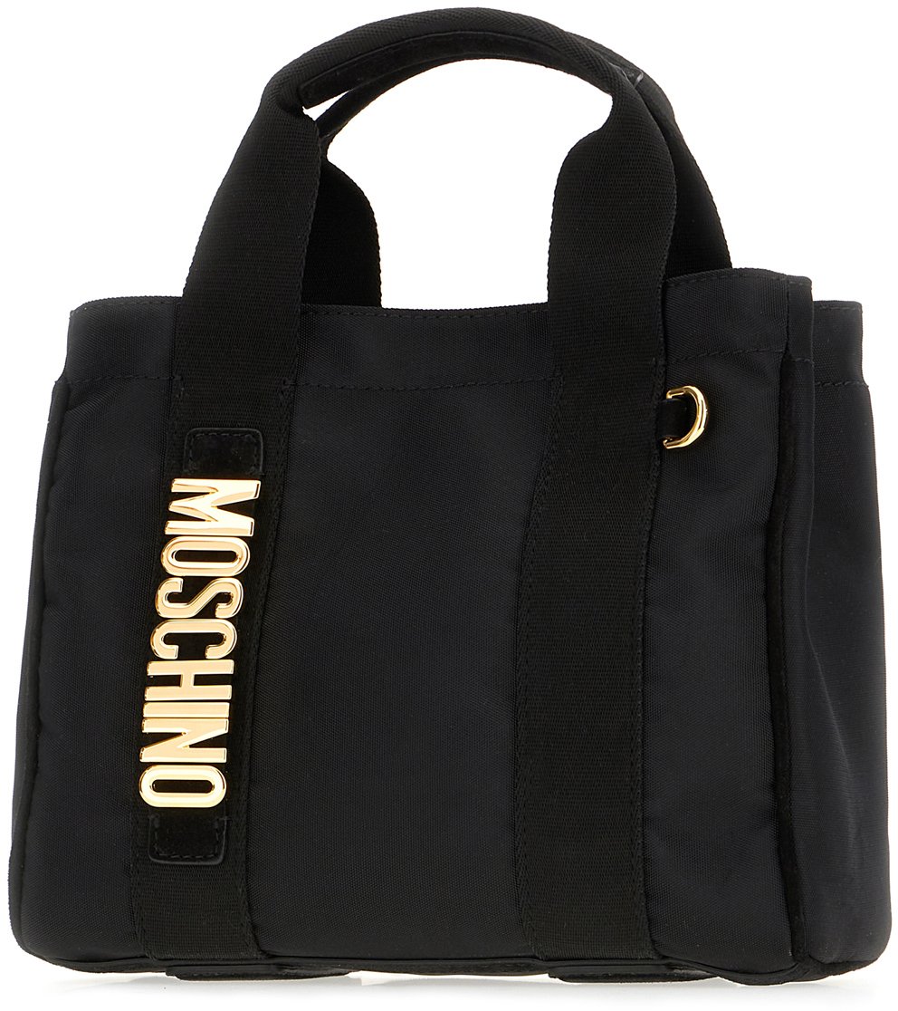 Moschino Moschino Black canvas handbag Zwart