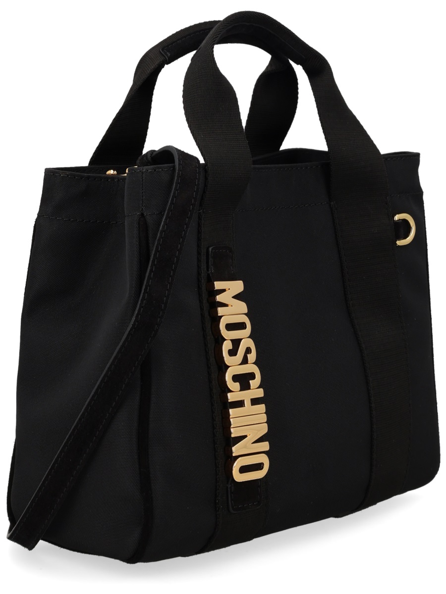 Moschino Carry Me Structured Vertical Tote Bag Zwart
