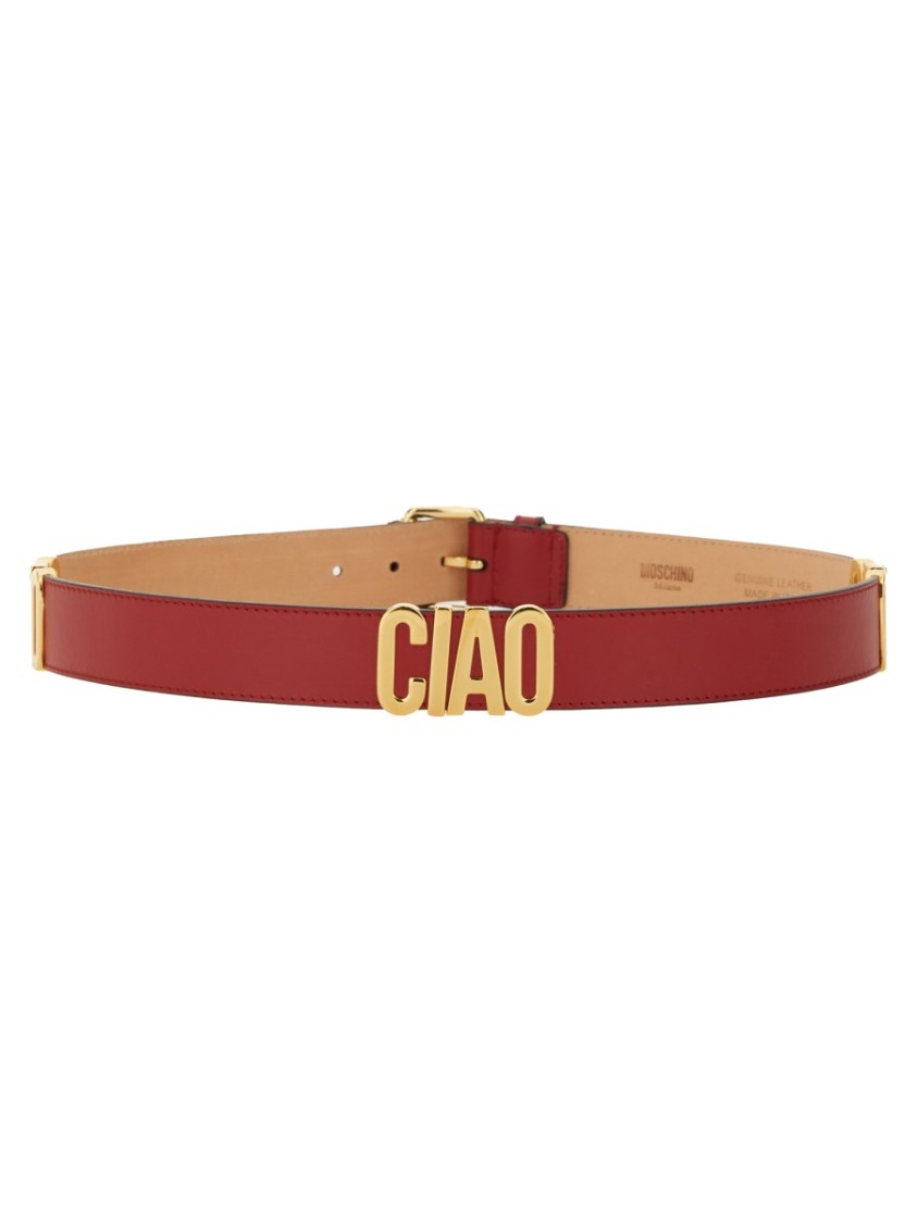 Moschino "Hello" Belt Rood