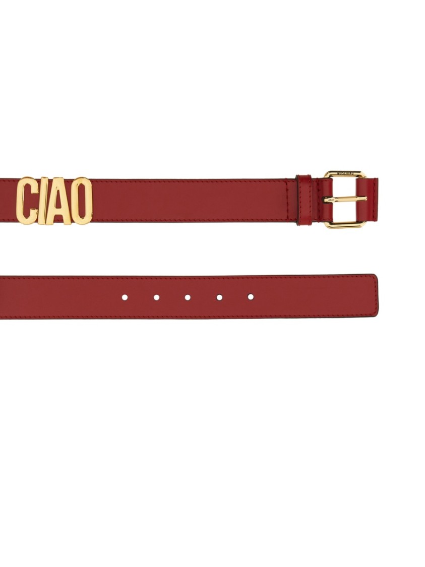 Moschino "Hello" Belt Rood
