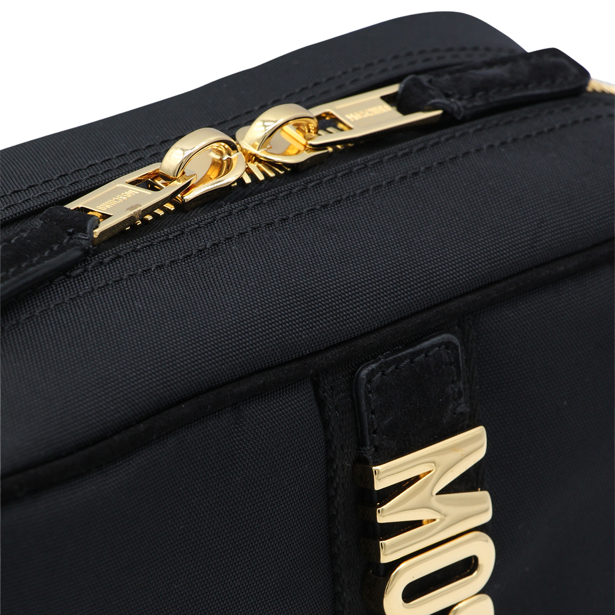 Moschino Compact Rectangular Bag Zwart