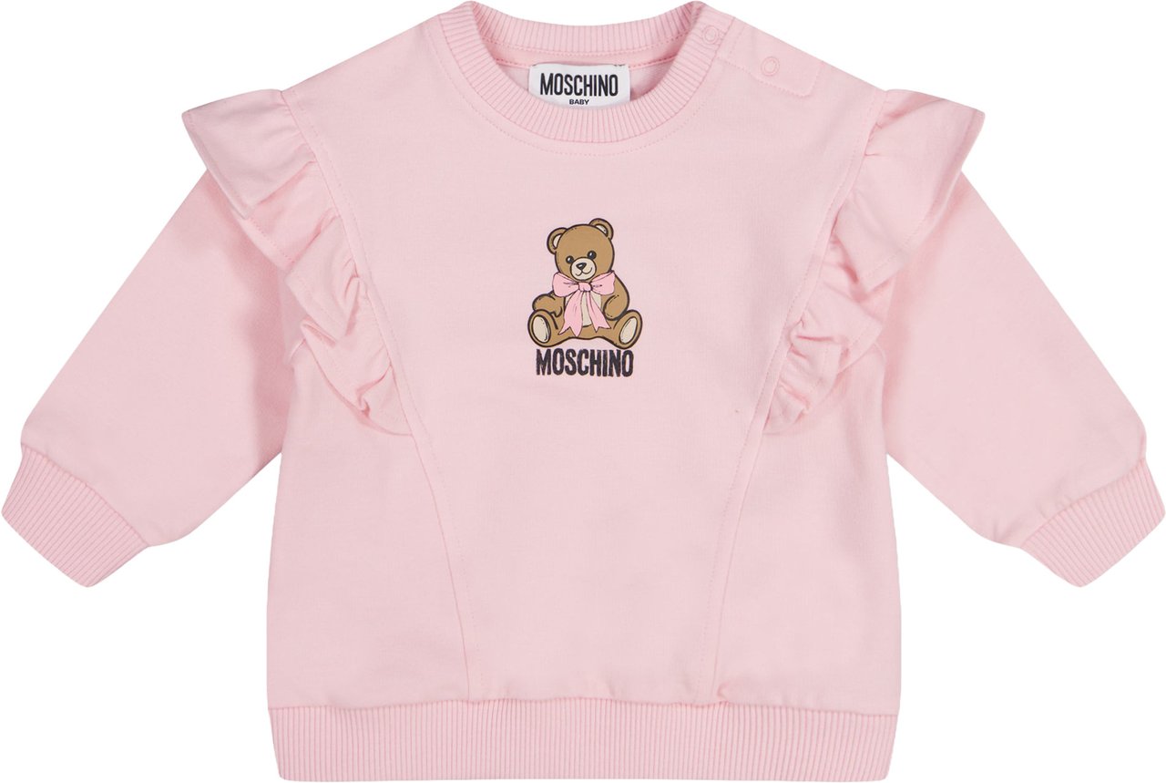 Moschino Baby Meisjes Trui In Licht Roze Roze