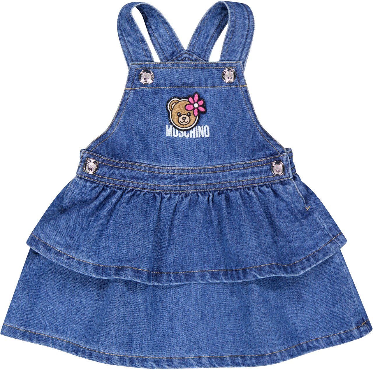 Moschino Moschino Kinder Meisjes Setje In Jeans Blauw