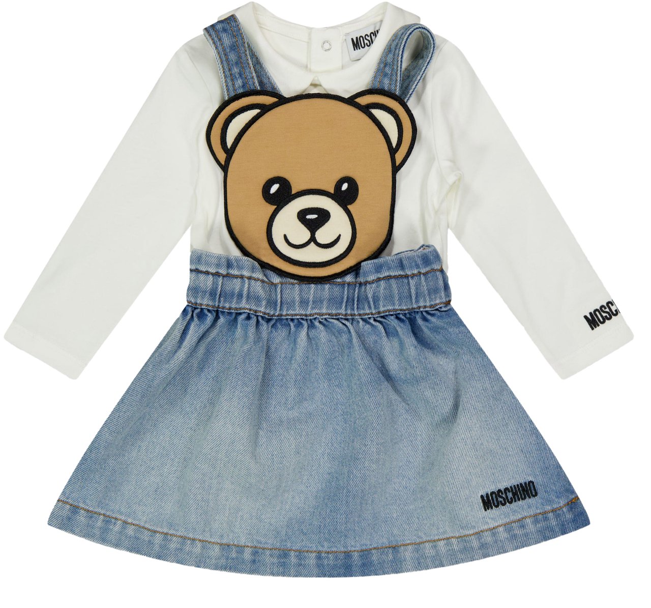 Moschino Moschino Baby Meisjes Jurk In Jeans Blauw