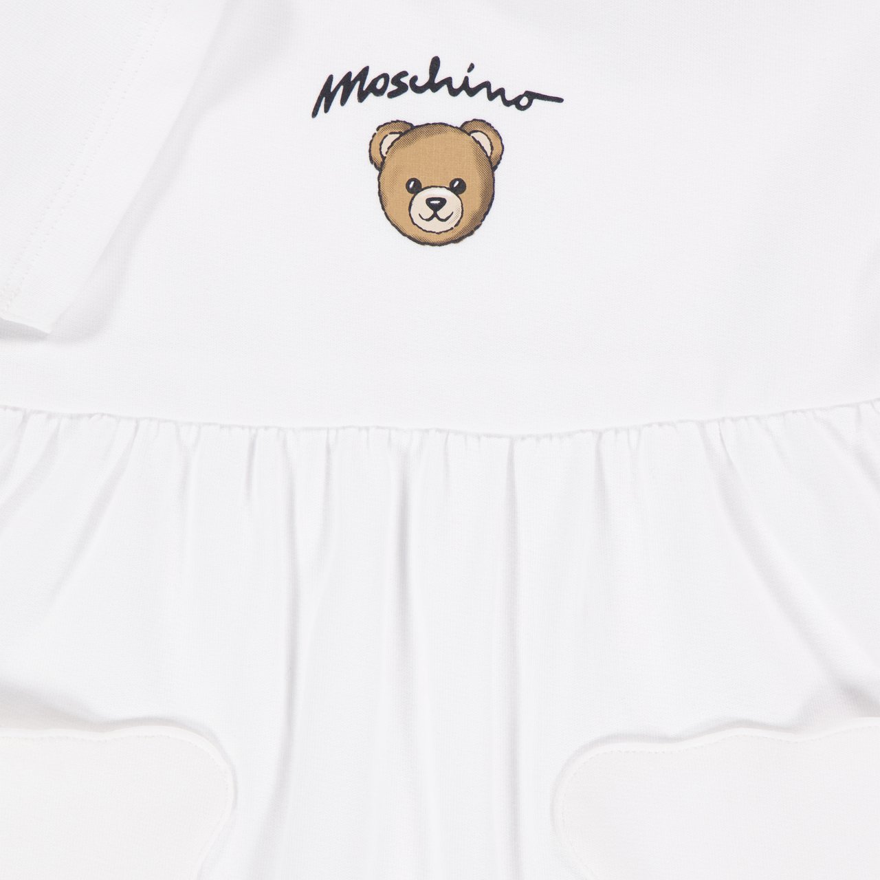 Moschino Moschino Baby Meisjes Jurk In Wit Wit