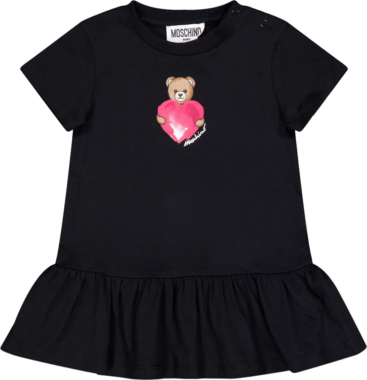 Moschino Baby Meisjes Jurk In Zwart Zwart