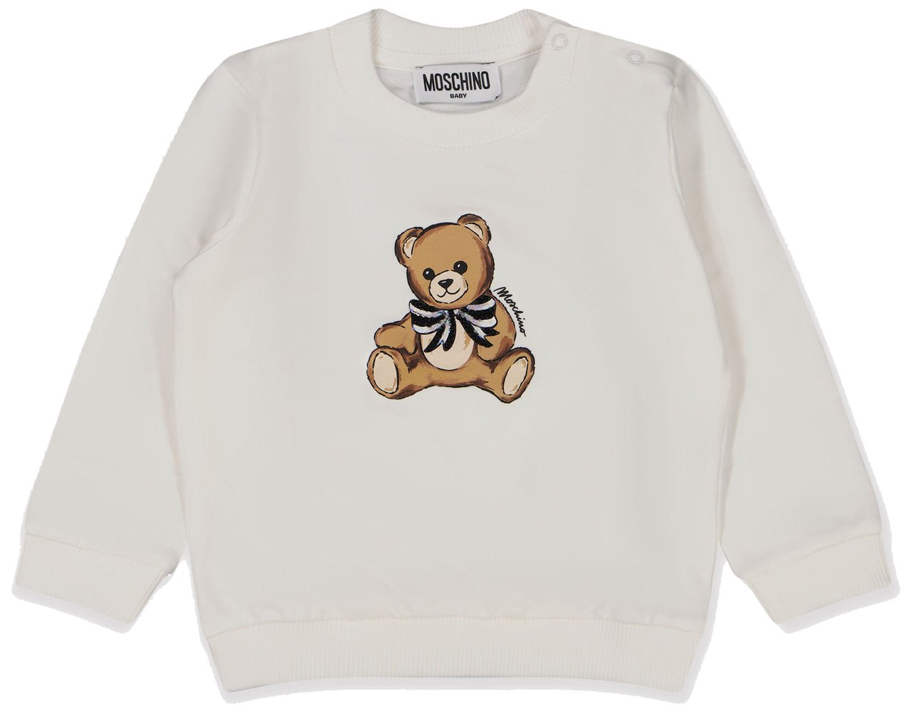 Moschino Moschino Baby Meisjes Trui In Off White Wit