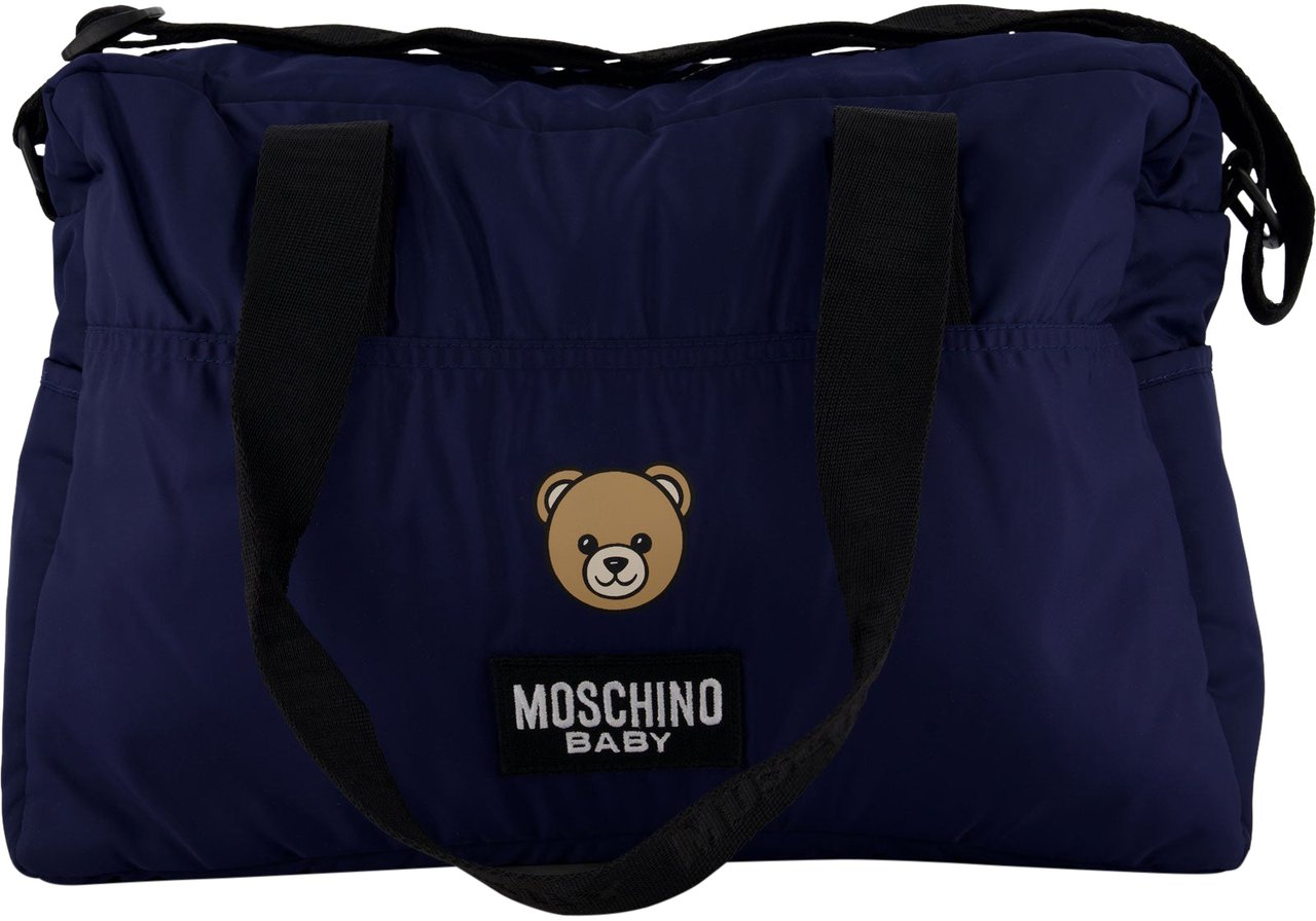 Moschino Moschino Baby Unisex Luiertas In Navy Blauw