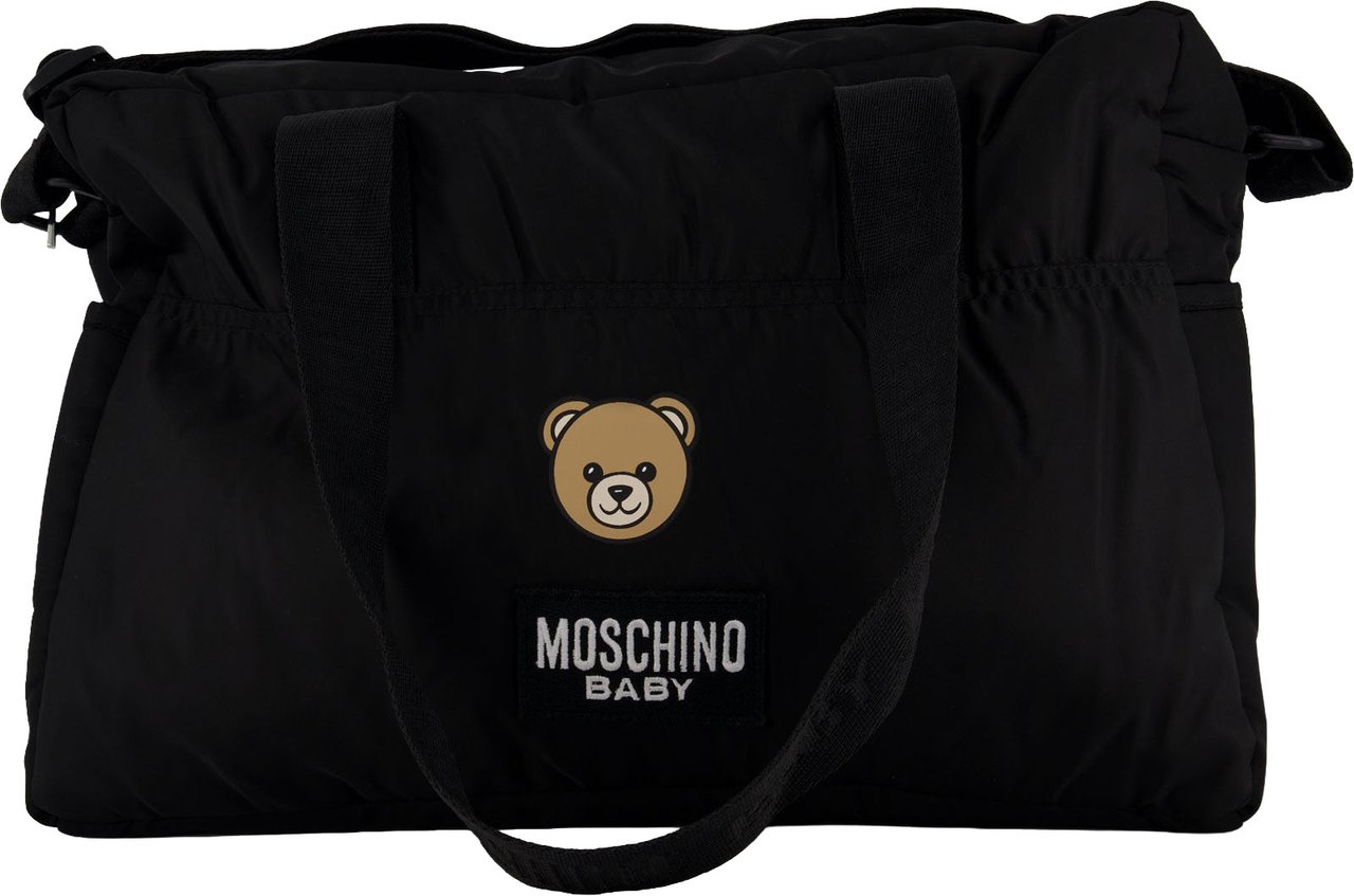 Moschino Baby Unisex Luiertas In Zwart Zwart