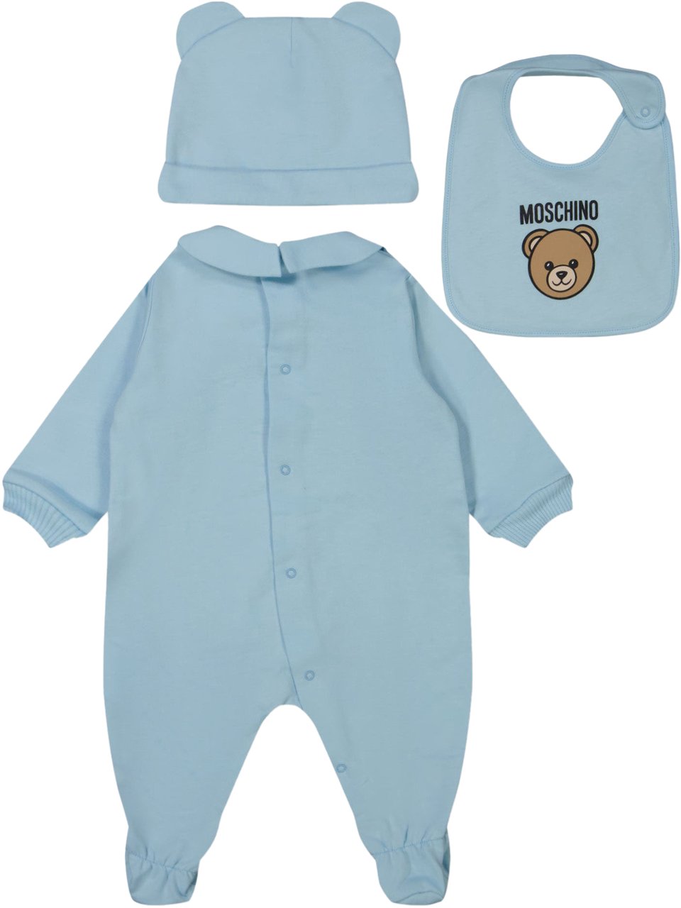 Moschino Moschino Baby Unisex Boxpakje In Licht Blauw Blauw