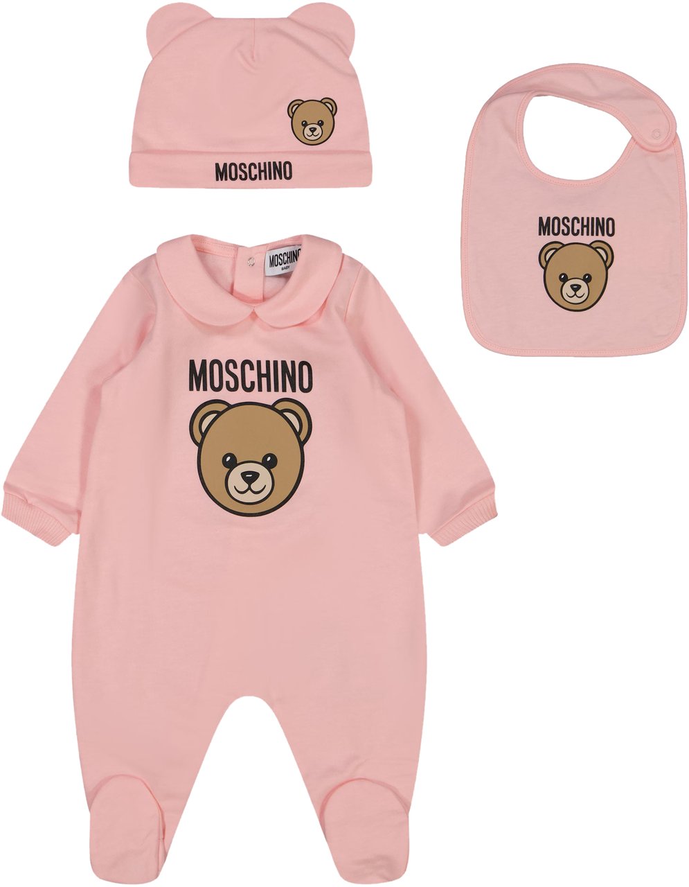 Moschino Moschino Baby Unisex Boxpakje In Licht Roze Roze