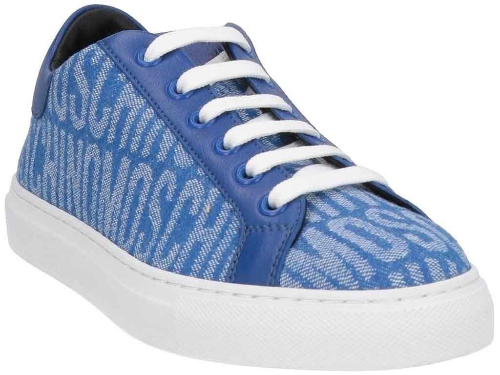 Moschino Moschino Logo Low Top Sneakers Blauw