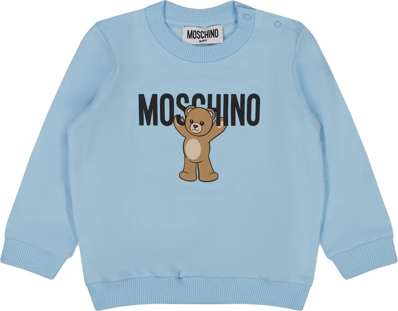 Moschino Moschino Baby Unisex Trui In Licht Blauw Blauw