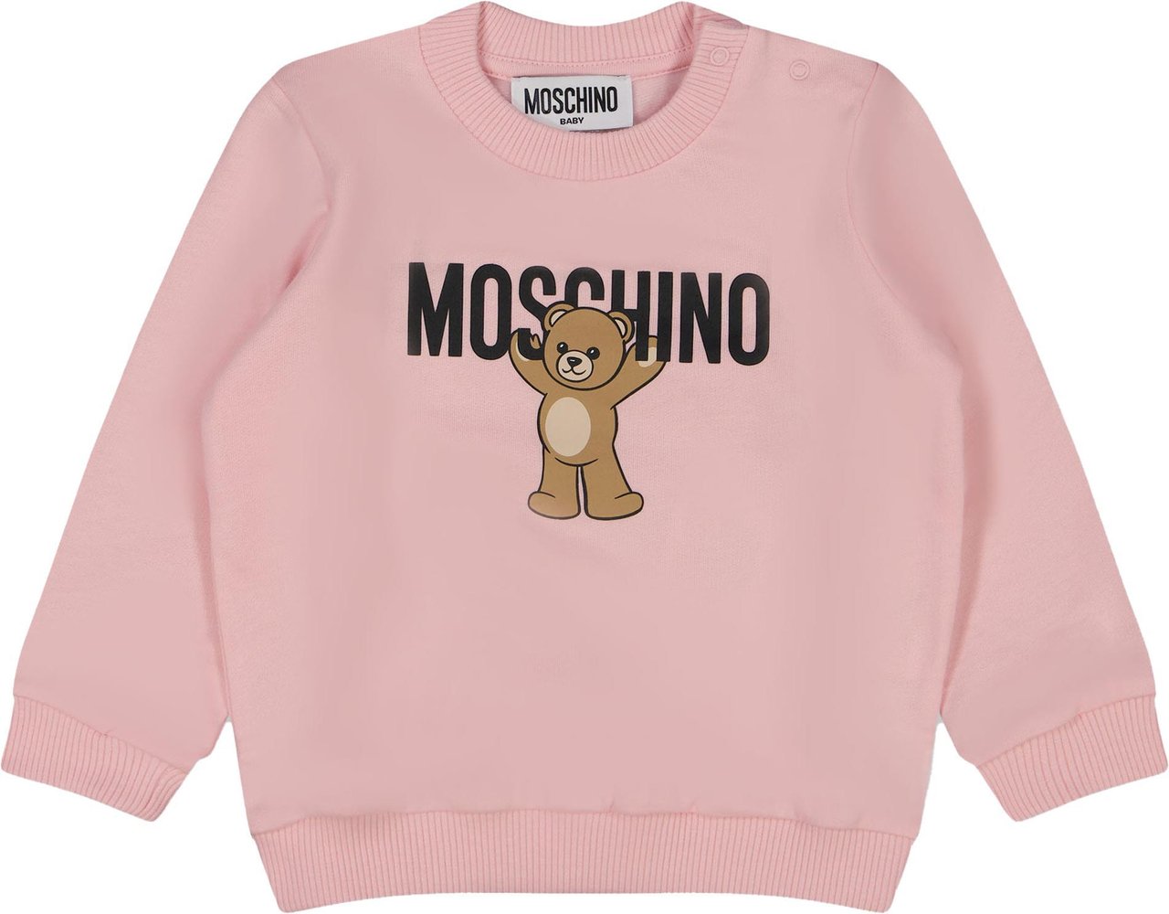 Moschino Moschino Baby Unisex Trui In Licht Roze Roze