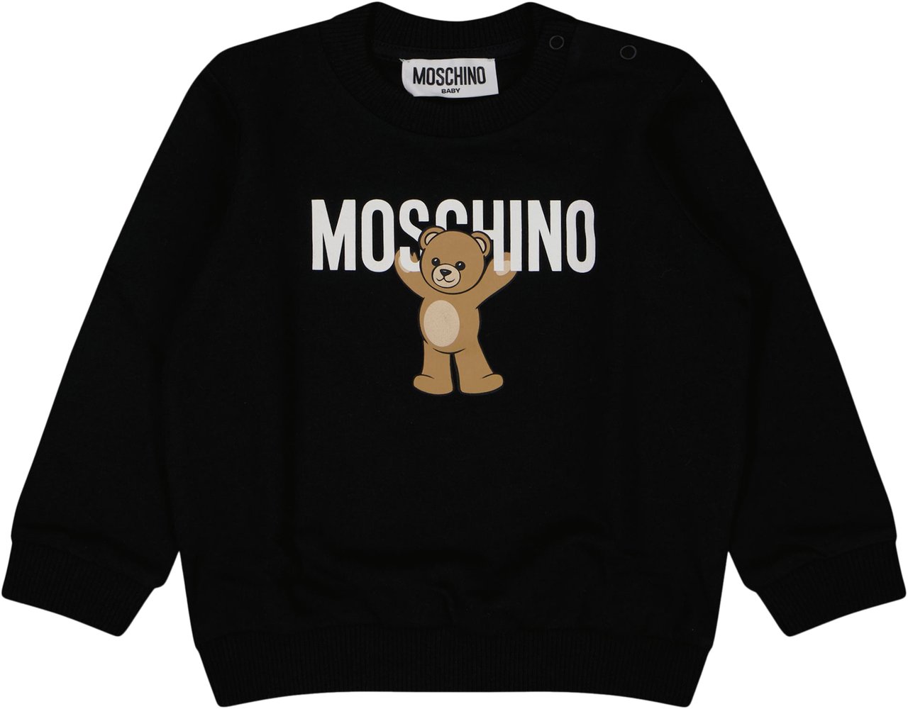 Moschino Moschino Baby Unisex Trui In Zwart Zwart