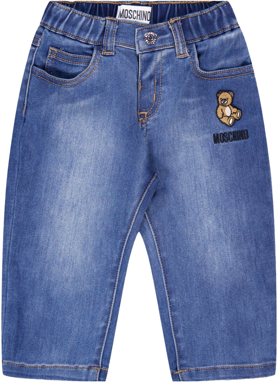 Moschino Moschino Baby Unisex Jeans In Jeans Blauw
