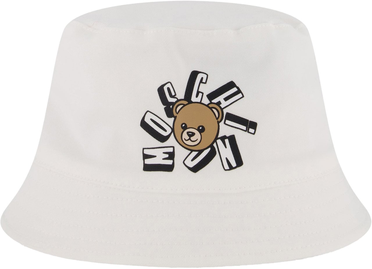 Moschino Moschino Baby Unisex Hoed In Wit Wit