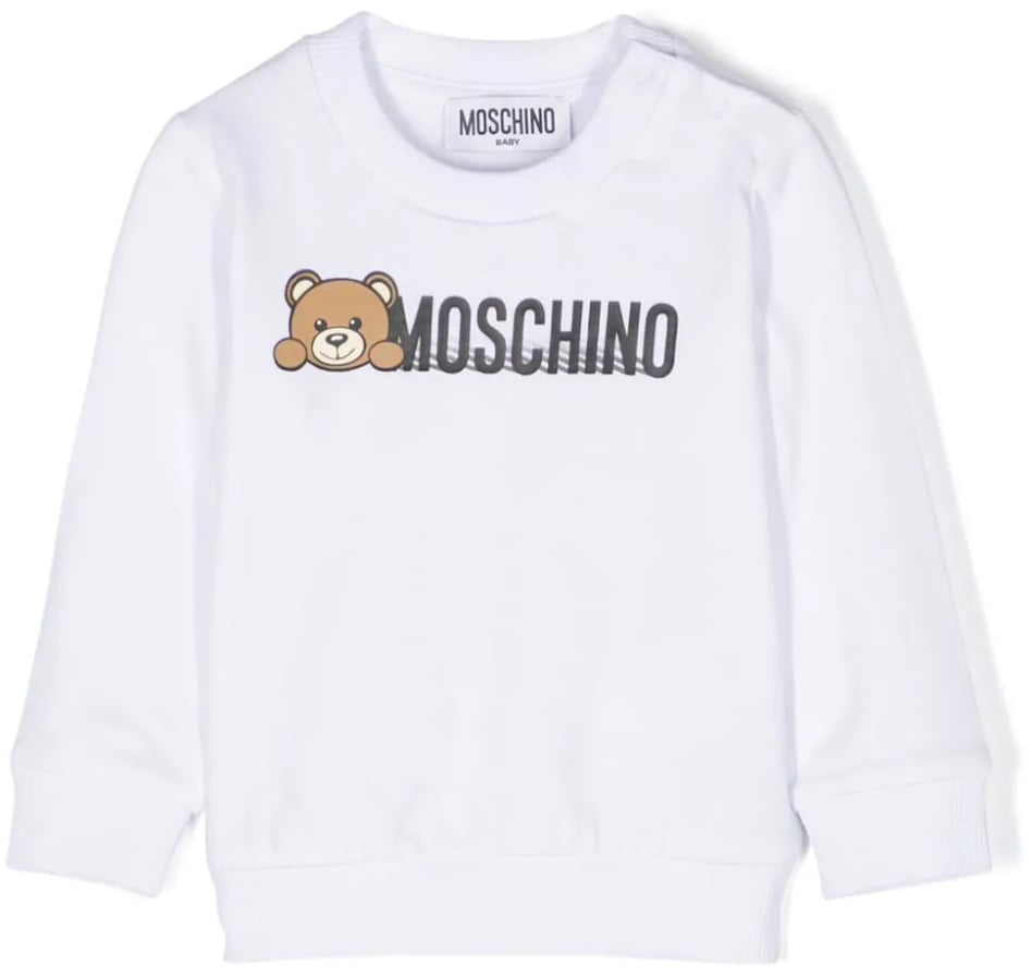 Moschino girocollo white Wit