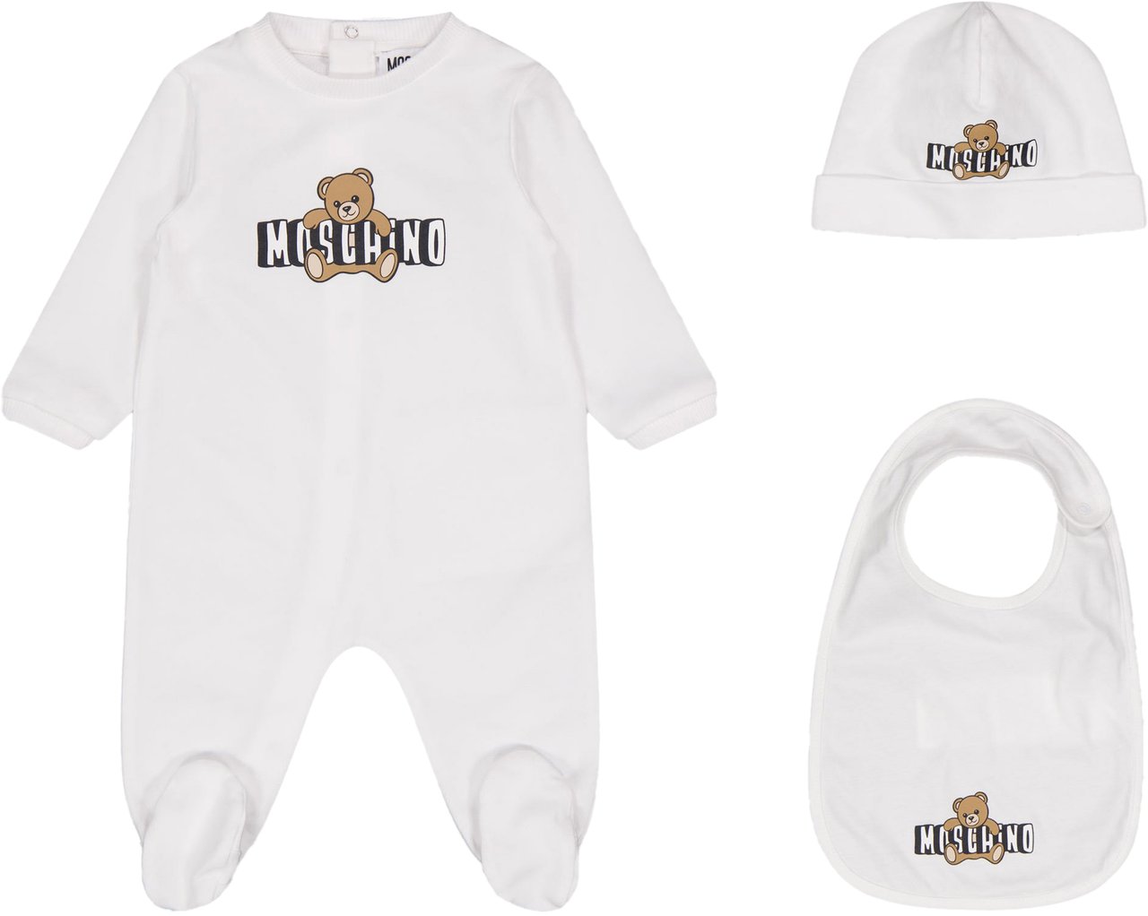 Moschino Moschino Baby Unisex Boxpakjes in Wit Wit