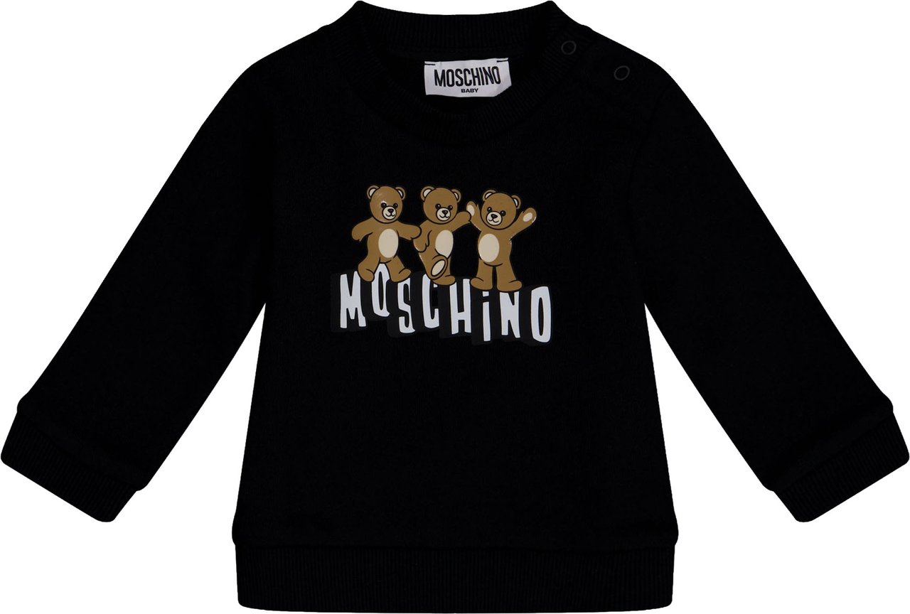 Moschino Baby Unisex Trui In Zwart Zwart